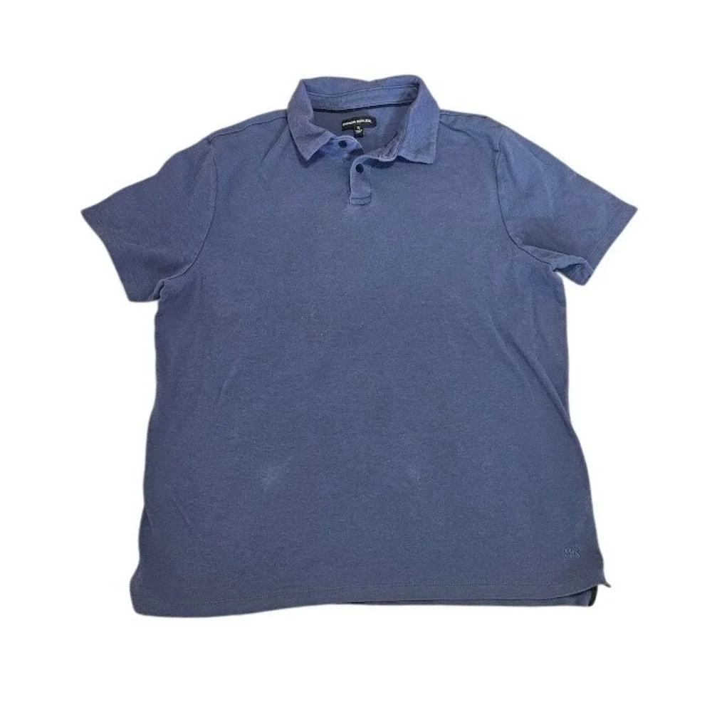 Banana Republic Polo Shirt Men Blue 100% Cotton XL